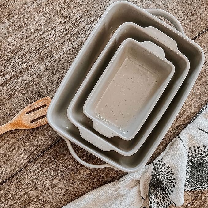 Mora 9x13in Deep Porcelain Baking Dish - Oven to Table, Freezer Safe - Image 7