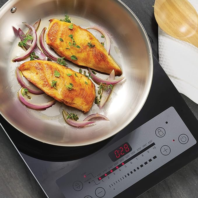 Tramontina Signature Tri-Ply Clad Stainless Steel 11-Inch Square Grill Pan, Induction-Ready, Dishwasher-Safe, NSF-Certified, Made in Brazil - Image 7