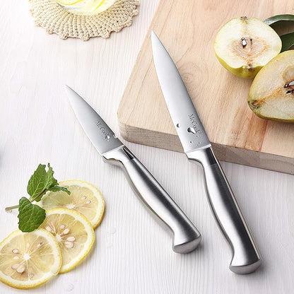 McCook® Knife Sets, German Stainless Steel Knife Block Sets with Built-in Sharpener (Pack of 2) - Image 9