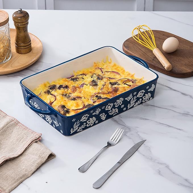 Wisenvoy Casserole Dish 9x13 Baking Pan Casserole Dishes For Oven Baking Dish Ceramic Lasagna Pan Baking Dishes For Oven - Image 3