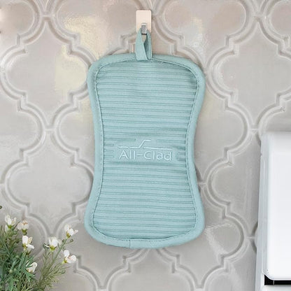 All-Clad Premium Pot Holder & Hot Pad: Heat Resistant to 500 Degrees - 100% Cotton, 10"x6.25" Hot Pad for Kitchen and Barbeque, 4-Pack, Rainfall - Image 6