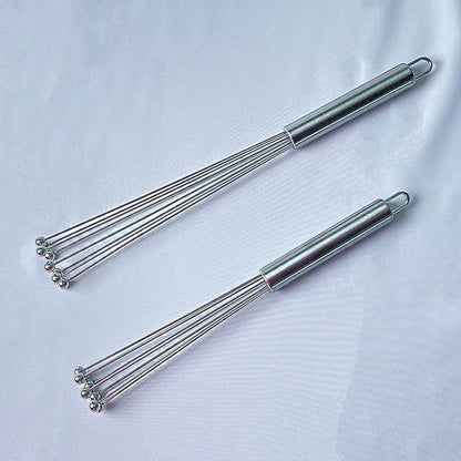 Whisk Set, Stainless Steel Ball Whisk Kitchen Tools Ideal for Cooking, Blending, Whisking, Beating & Stirring by Unknown