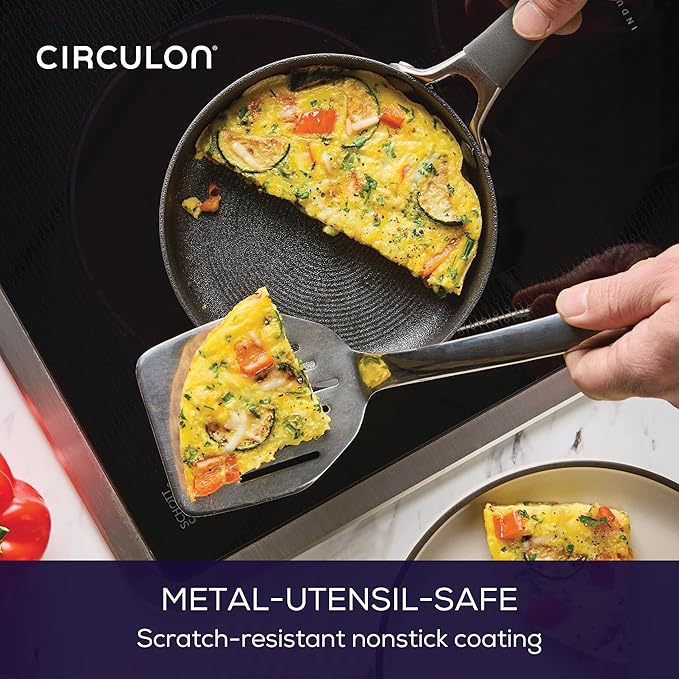 Circulon A1 Series with ScratchDefense Nonstick Induction Small Frying Pan for Eggs, Induction Cookware, Egg Pan, 6.25-Inch, Graphite - Image 7