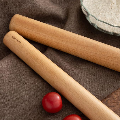 Bamber Mini Wood Rolling Pin for Baking Small Wooden Rolling Dowel Stick Dough Roller for Kids, 11'' by 1.2''