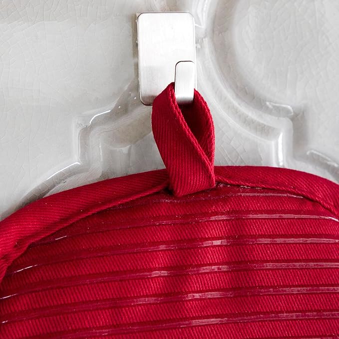 All-Clad Premium Pot Holder & Hot Pad: Heat Resistant to 500 Degrees - 100% Cotton, 10"x6.25" Hot Pad for Kitchen and Barbeque, 4-Pack, Chili - Image 3