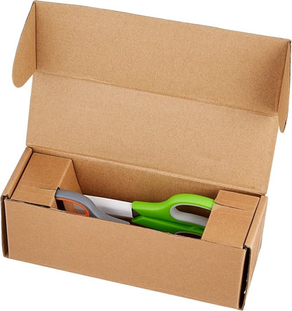 Amazon Basics Multipurpose Stainless Steel Scissors for Office, Crafts, Paper Cutting, Fabric Cutting, Right/Left Handed, Comfort Grip, PVD Coated, 2-Pack, Green and Grey - Image 6