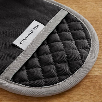 KitchenAid Asteroid Pot Holder 2-Pack Set, Black, 6.5"x10" - Image 4