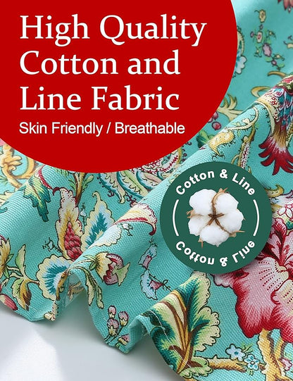 Cozy Adjustable Cross Back Aprons for Women with Pockets Cotton Linen Cooking Kitchen Baking