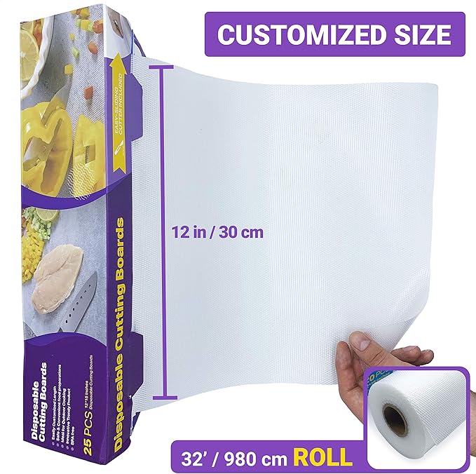 Disposable Plastic Cutting Board Sheets for BBQ & Camping - Large Flexible Chopping Boards - Cutting Mats for Kitchen and Outdoor 32' - Image 6