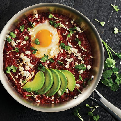 Tramontina Signature Tri-Ply Clad Stainless Steel 8-Inch Small Frying Pan, Induction-Ready Skillet, Dishwasher-Safe, NSF-Certified, Made in Brazil - Image 3