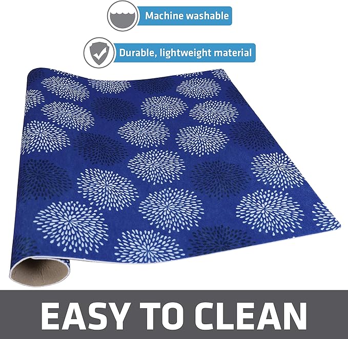 Drymate Jumbo XL Dish Drying Mat (19”x24”), Low-Profile, Super Absorbent, Quick Dry Fabric, Waterproof & Slip-Resistant, for Kitchen Counter, Trimmable, Easy to Clean (USA Made)(GoodBlue) - Image 6