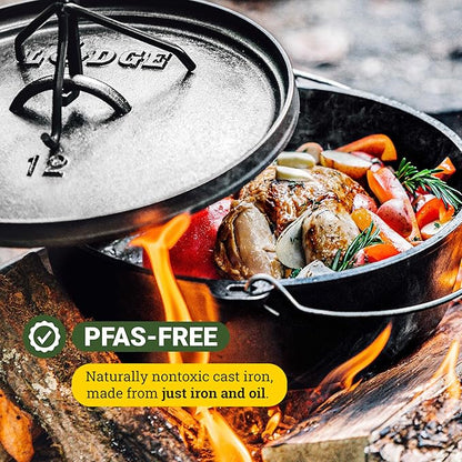 Lodge Boy Scouts of America Cast Iron Camp Dutch Oven, Pre-Seasoned, 6-Quart - Image 4