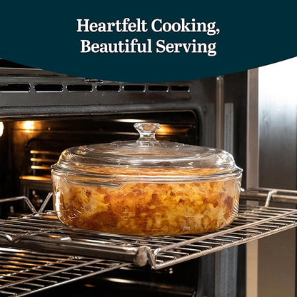 Libbey Baker's Basics 2 Piece Casserole Dish with Lid - Elegant Glass Casserole Dishes for Oven - Versatile Baking Dishes to Store Leftovers and More - Image 2