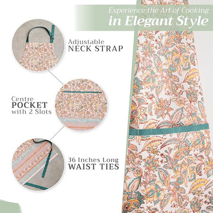 Maison d' Hermine 100% Cotton Apron for women with Pocket Kitchen Chef Apron for Men Cooking Mothers Day Gifts - Image 5