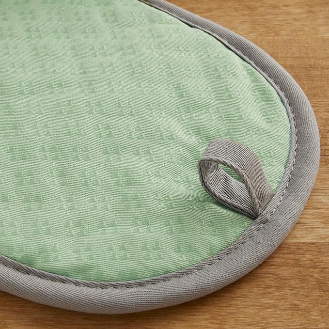 KitchenAid Asteroid Pot Holder 2-Pack Set, Pistachio, 6.5"x10" - Image 3