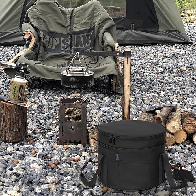 Dutch Oven Bag for 8 Inch Dutch Oven, 2-Layer Oven Travel Bag