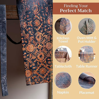 Maison d' Hermine 100% Cotton Apron for women with Pocket Kitchen Chef Apron for Men Cooking Mothers Day Gifts