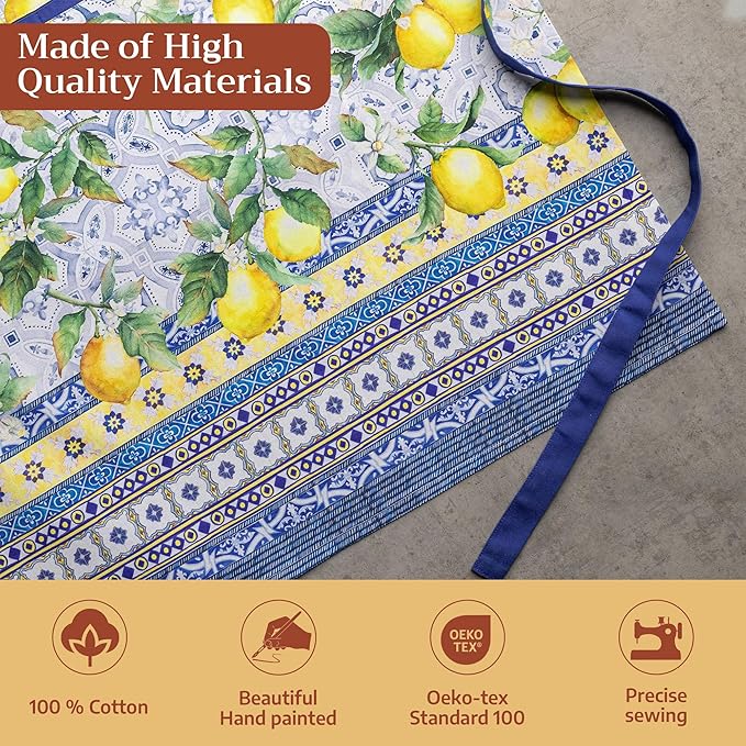 Maison d' Hermine 100% Cotton Apron for women with Pocket Kitchen Chef Apron for Men Cooking Mothers Day Gifts - Image 3
