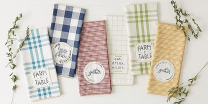 DII Home Sweet Farmhouse Kitchen Collection, Dishtowel Set, 18x28, Gray, 4 Count