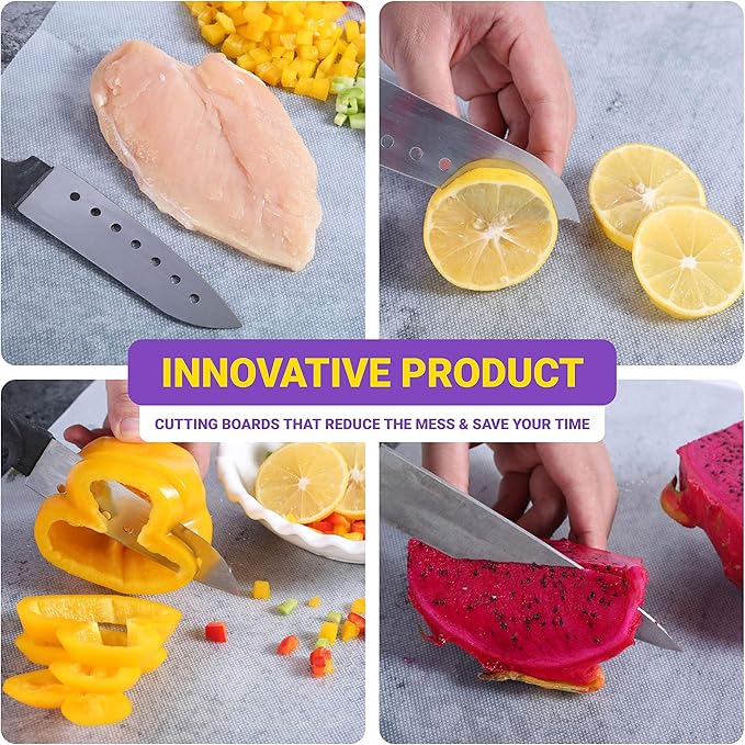 Disposable Plastic Cutting Board Sheets for BBQ & Camping - Large Flexible Chopping Boards - Cutting Mats for Kitchen and Outdoor 32' - Image 4