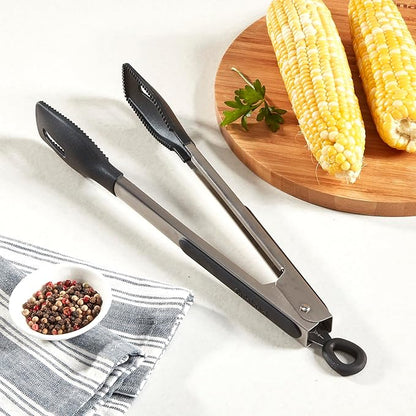 Cuisinart 12" Squared Head Silicone Tongs - Image 2