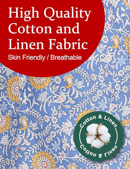 Cozy Adjustable Cross Back Aprons for Women with Pockets Cotton Linen Cooking Kitchen Baking