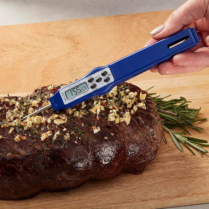 Taylor 9877FDA Compact Waterproof Digital Food Thermometer, 2.81 Inch Stem Length with FDA-Recommended 1.5mm Probe, NSF Certified, Blue - Image 3