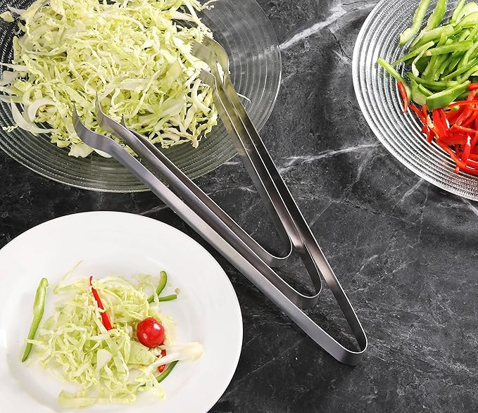 New Star Foodservice 42283 Restaurant-Grade Pom Tong, Stainless Steel, 12 inch, Set of 6, Silver - Image 9