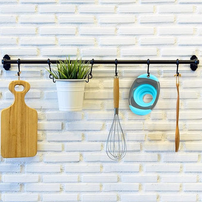 Kitchen Canning Funnel – Collapsible Silicone Food Funnel for Wide Mouth and Regular Mason Jars – Flexible Use for Coffee, Liquid, Jam, Cooking, Baking, Crafts - Teal/Gray