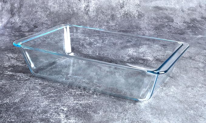 Deep Clear Glass Baking Dish, Rectangular Tempered Glass Baking Pan, The Largest casserole dish. -7.5 Liter
