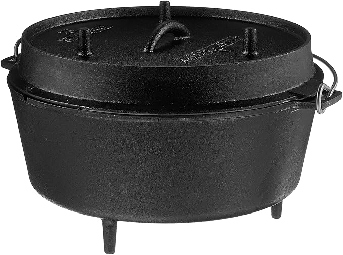 Camp Chef DO-12 Pre Seasoned Cast Iron Dutch Oven, Black - Image 4