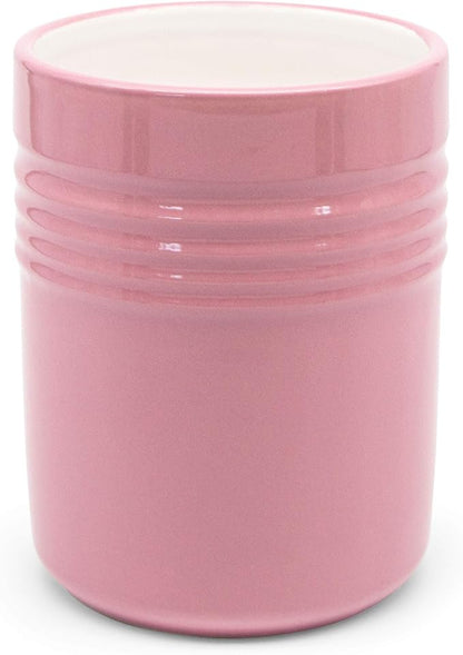 KooK Utensil Holder, Counter Holder for Kitchen, Ceramic, Premium Dining, Organizer, Countertop Decor, 5.3”, Dishwasher Safe (Lavender)