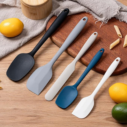 Silicone Spatula Set, 5 Piece Food Grade Rubber Spatulas for Baking, Cooking, and Mixing High Heat Resistant Non Stick Dishwasher Safe BPA-Free (Multicolor2) - Image 6