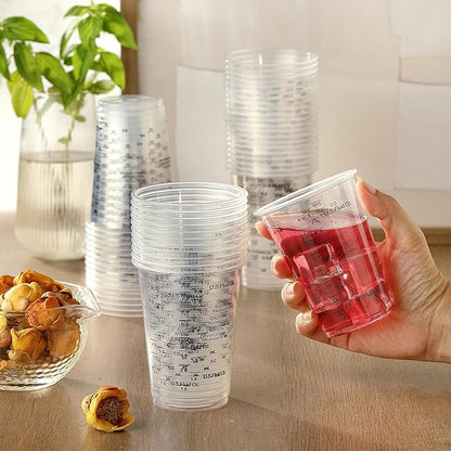 50PCS Resin Epoxy Mixing Cups, DQELFA 8oz Clear Plastic Paint Measuring Cups with 50pcs Wooden Stirring Sticks for Epoxy Resins, Mixing Paint, Pigments, Resins - Image 9