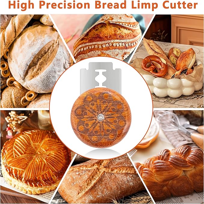 UFO Bread Lame Cutter for Homemade Sourdough,Bread Scorer Tool for Sourdough with 5 Blades and Case,Slashing Tool Bread Cutting Knife for Artisan Bread and Baguette Makers,Ring - Image 3