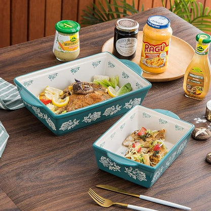 Wisenvoy Baking Dish Ceramic Lasagna Pan Casserole Dish 3-Piece Bakeware Sets Baking Dishes Baking Set Baking Dish Set - Image 6