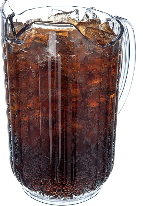 Carlisle FoodService Products 553807 Plastic Pitcher, 48 Ounces, Clear (Pack of 6) - Image 4