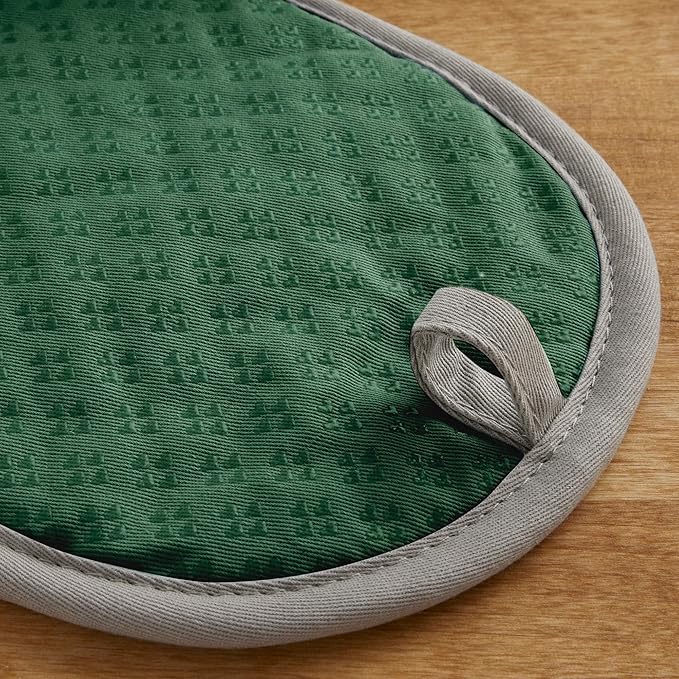 KitchenAid Asteroid Pot Holder 2-Pack Set, Pebbled Palm Green, 6.5"x10" - Image 3