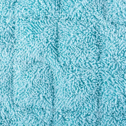 DII Basic Terry Collection 100% Cotton Quilted, Oven Mitt, Aqua, 2 Piece