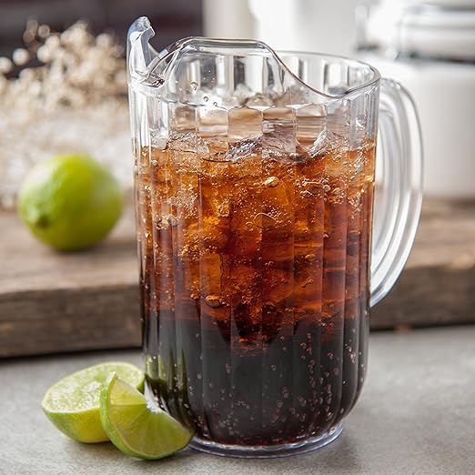 Carlisle FoodService Products 553807 Plastic Pitcher, 48 Ounces, Clear (Pack of 6) - Image 7