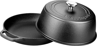 VORRINGARD Cast Iron Dutch Oven Pot with Lid for Bread Baking - include Sourdough Bread Baking Supplies like Banneton Bread Proofing Basket, Bread Oven 6 QT, Pre-seasoned