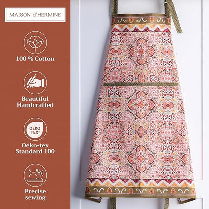 Maison d' Hermine 100% Cotton Apron for women with Pocket Kitchen Chef Apron for Men Cooking Mothers Day Gifts - Image 2