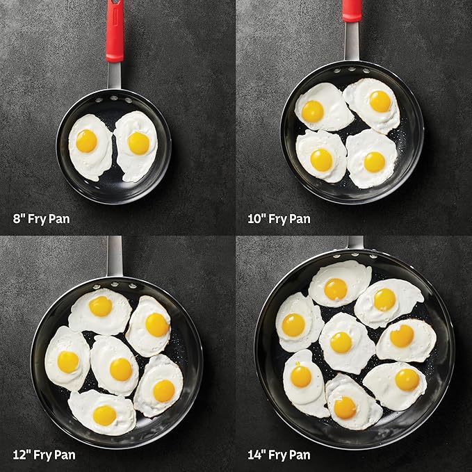 Tramontina Professional 8-Inch Ceramic Non Stick Small Frying Pan, Heavy-Gauge Aluminum Skillet with Ceramic Nonstick Coating, Dishwasher and Oven Safe, Black - Image 4