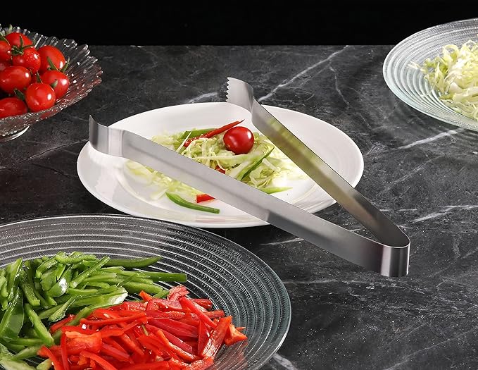 New Star Foodservice 42283 Restaurant-Grade Pom Tong, Stainless Steel, 12 inch, Set of 6, Silver - Image 5