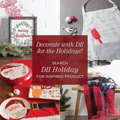 DII Buffalo Check Kitchen Collection, Classic Farmhouse Kitchen Set, Potholder, Red & Black, 2 Piece