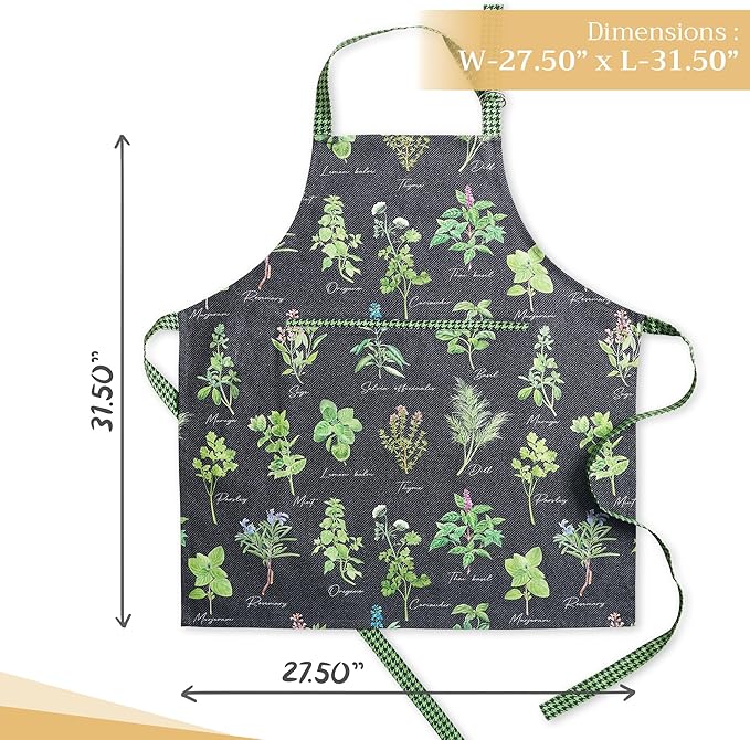 Maison d' Hermine 100% Cotton Apron for women with Pocket Kitchen Chef Apron for Men Cooking Mothers Day Gifts - Image 4
