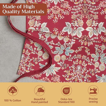 Maison d' Hermine 100% Cotton Apron for women with Pocket Kitchen Chef Apron for Men Cooking Mothers Day Gifts