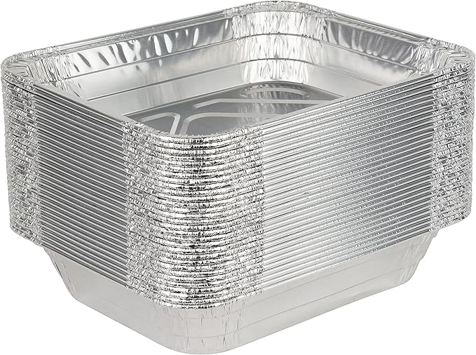 Stock Your Home 9x13 Aluminum Pans (20 Pack) - Disposable & Recyclable Foil Tray- Half Size Steam Table Deep Pans - Tin Foil Pans for Cooking, Heating, Storing, Prepping Food, BBQ, Grilling, Catering - Image 8