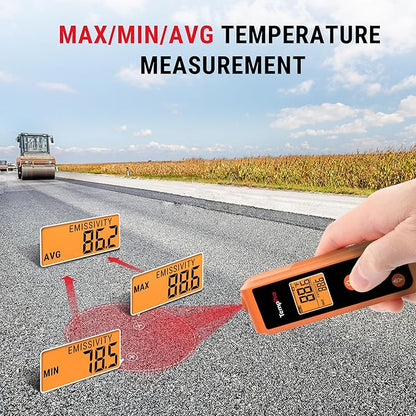 TempPro TP410 Infrared Thermometer Gun Non-Contact Laser Thermometer Gun for Cooking, Temperature Gun with Range -58℉~1022℉ for Pizza Oven Accessories, Griddle, HVAC, Engine(Previously ThermoPro) - Image 6
