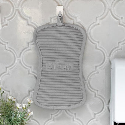 All-Clad Premium Pot Holder & Hot Pad: Heat Resistant to 500 Degrees - 100% Cotton, 10"x6.25" Hot Pad for Kitchen and Barbeque, 4-Pack, Titanium - Image 5